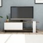 TV laud Kalune Design Gaye, pruun/valge цена и информация | TV alused | kaup24.ee