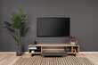 TV laud Kalune Design Safir, pruun/hall цена и информация | TV alused | kaup24.ee