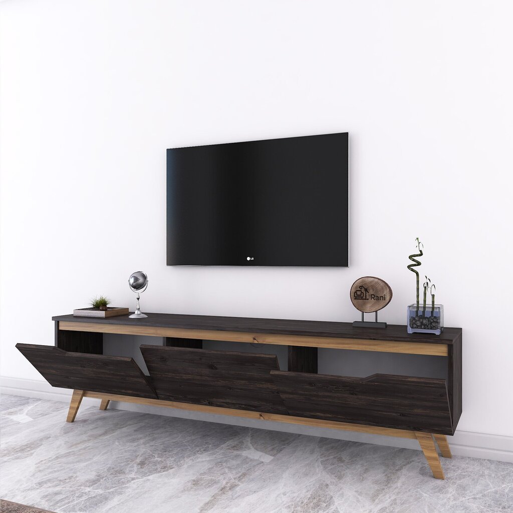 TV laud Kalune Design D1, must/pruun hind ja info | TV alused | kaup24.ee