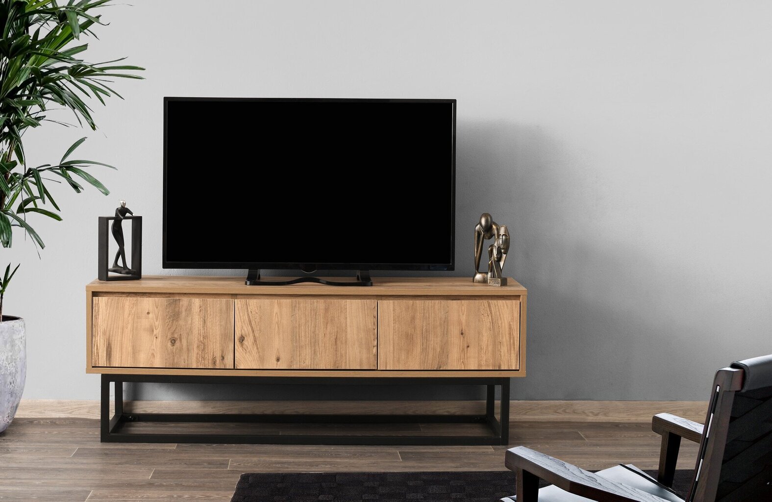 TV laud Kalune Design Tilsim 140 cm, pruun/must hind ja info | TV alused | kaup24.ee