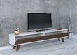 TV laud Kalune Design Hill, pruun/valge hind ja info | TV alused | kaup24.ee