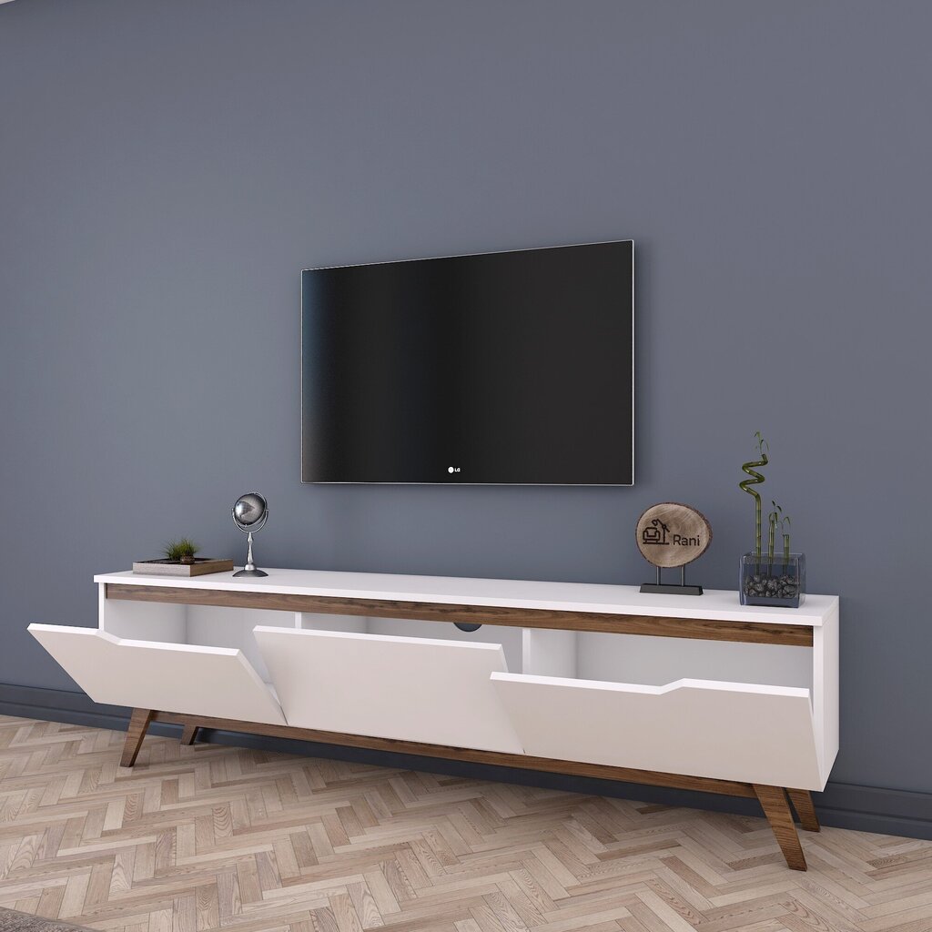TV laud Kalune Design D1, valge/pruun hind ja info | TV alused | kaup24.ee