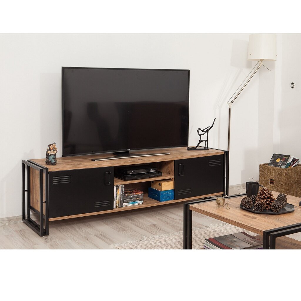 TV laud Kalune Design Cosmo Rex, pruun/must hind ja info | TV alused | kaup24.ee