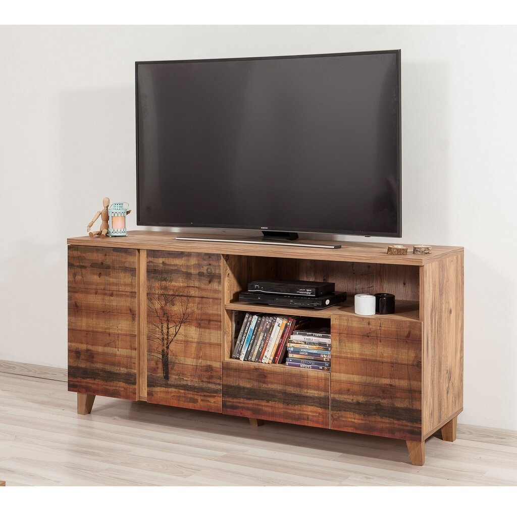 TV laud Kalune Design Marina Mila, pruun/hall hind ja info | TV alused | kaup24.ee