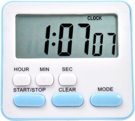 Elektrooniline taimer, köögitaimer, õppehalduse taimer, LCD-ekraaniga digitaalne loenduri stopper koos alusega köögi jaoks, õppimine, töö, treeningud, välitegevused hind ja info | Raadiod ja äratuskellad | kaup24.ee