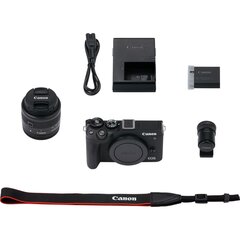 Canon EOS M6 Mark II + EF-M 15-45mm + EVF-DC2, Black цена и информация | Фотоаппараты | kaup24.ee