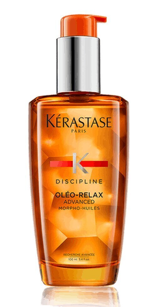 Siluv juukseõli kuumakaitseks Kérastase Discipline Oleo-Relax Advanced 100 ml цена и информация | Maskid, õlid, seerumid | kaup24.ee