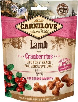 Кормовая добавка для собак Carnilove Dog skanėstas Lamb with Cranberries, 200 г цена и информация | Лакомства для собак | kaup24.ee