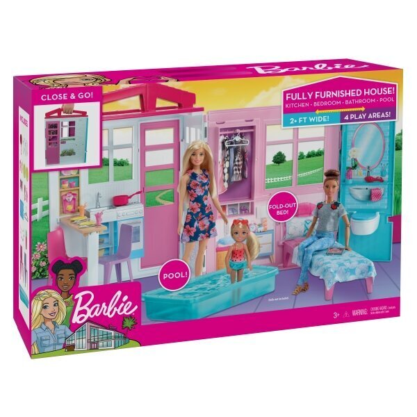 Barbie kaasaskantav maja hind ja info | Tüdrukute mänguasjad | kaup24.ee