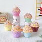 Mix Cute Candy Donuts Cupcake jäätise koonuse kaunistused Puu riputatavad kaunistused Kingitused Navidad Natal Donut 6tk hind ja info | Kuuseehted | kaup24.ee