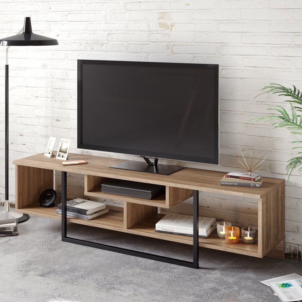 TV laud Kalune Design Asal 150 cm, pruun/must hind ja info | TV alused | kaup24.ee