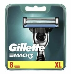 Gillette Mach3 varuterad 8 tk цена и информация | Косметика и средства для бритья | kaup24.ee