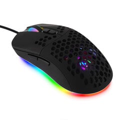 Hole hiir RGB helendav makro programmeerimine mängu hiir 6 klahvi saab valgust välja lülitada toetab erinevaid juhtmega Hiir -USB port must цена и информация | Мыши | kaup24.ee