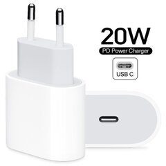 Зарядное устройство прозрачный корпус, защитное стекло экрана USB-C 20W PD Apple iPhone 14 Pro Starter Pack цена и информация | Зарядные устройства для телефонов | kaup24.ee