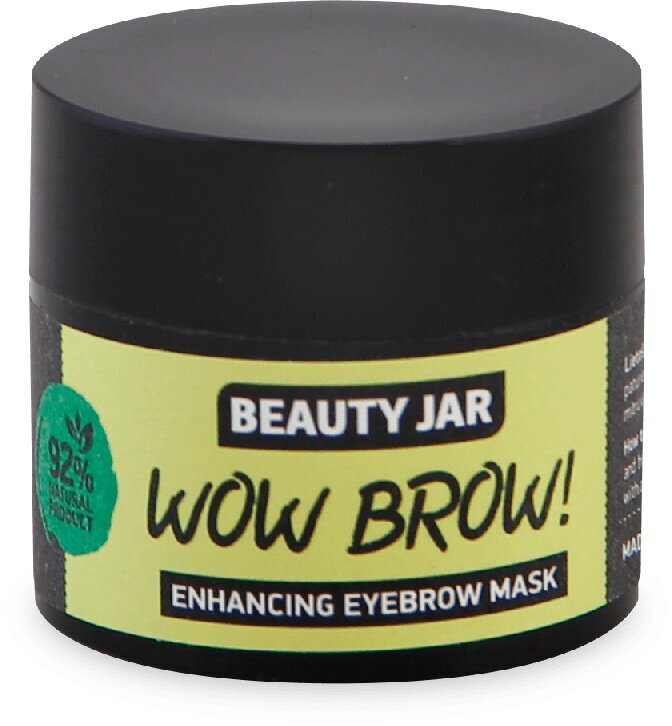 Kulmumask Beauty Jar Wow Brow! 15 ml hind ja info | Näomaskid, silmamaskid | kaup24.ee