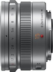 Panasonic LEICA DG SUMMILUX 15mm / F1.7 ASPH. (H-X015E-S) Silver hind ja info | Objektiivid | kaup24.ee