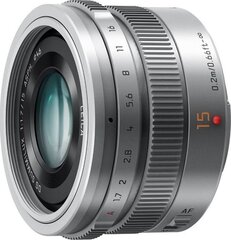 Panasonic LEICA DG SUMMILUX 15mm / F1.7 ASPH. (H-X015E-S) Silver цена и информация | Объективы | kaup24.ee