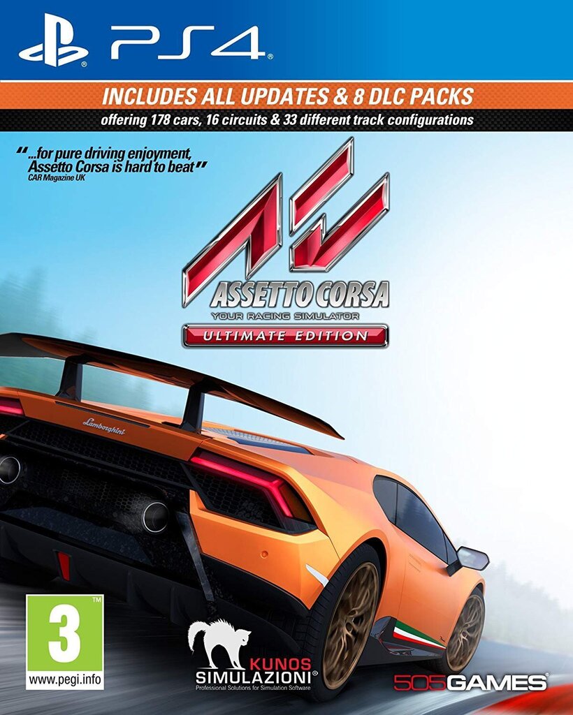 PS4 game Assetto Corsa Ultimate Edition hind ja info | Arvutimängud, konsoolimängud | kaup24.ee