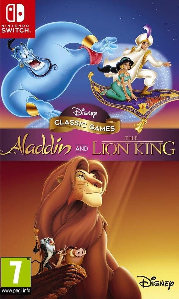 Aladdin + The Lion King - Remastered (Switch) hind ja info | Arvutimängud, konsoolimängud | kaup24.ee