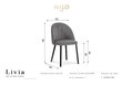 2-tooli komplekt Milo Casa Livia, sinine hind ja info | Söögilaua toolid, köögitoolid | kaup24.ee