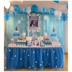 12 tk Frozen Party Christmas Snowflakes Decorations 3d Hollow Sno hind ja info | Jõulukaunistused | kaup24.ee