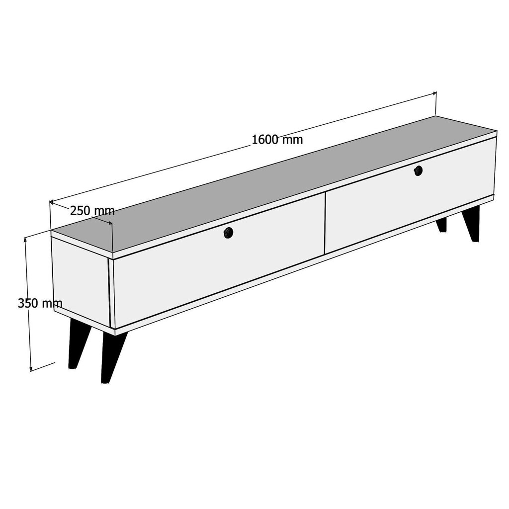 TV laud Kalune Design Paris, valge/pruun hind ja info | TV alused | kaup24.ee