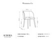 2 tooli komplekt Windsor and Co Aurora, must hind ja info | Söögilaua toolid, köögitoolid | kaup24.ee