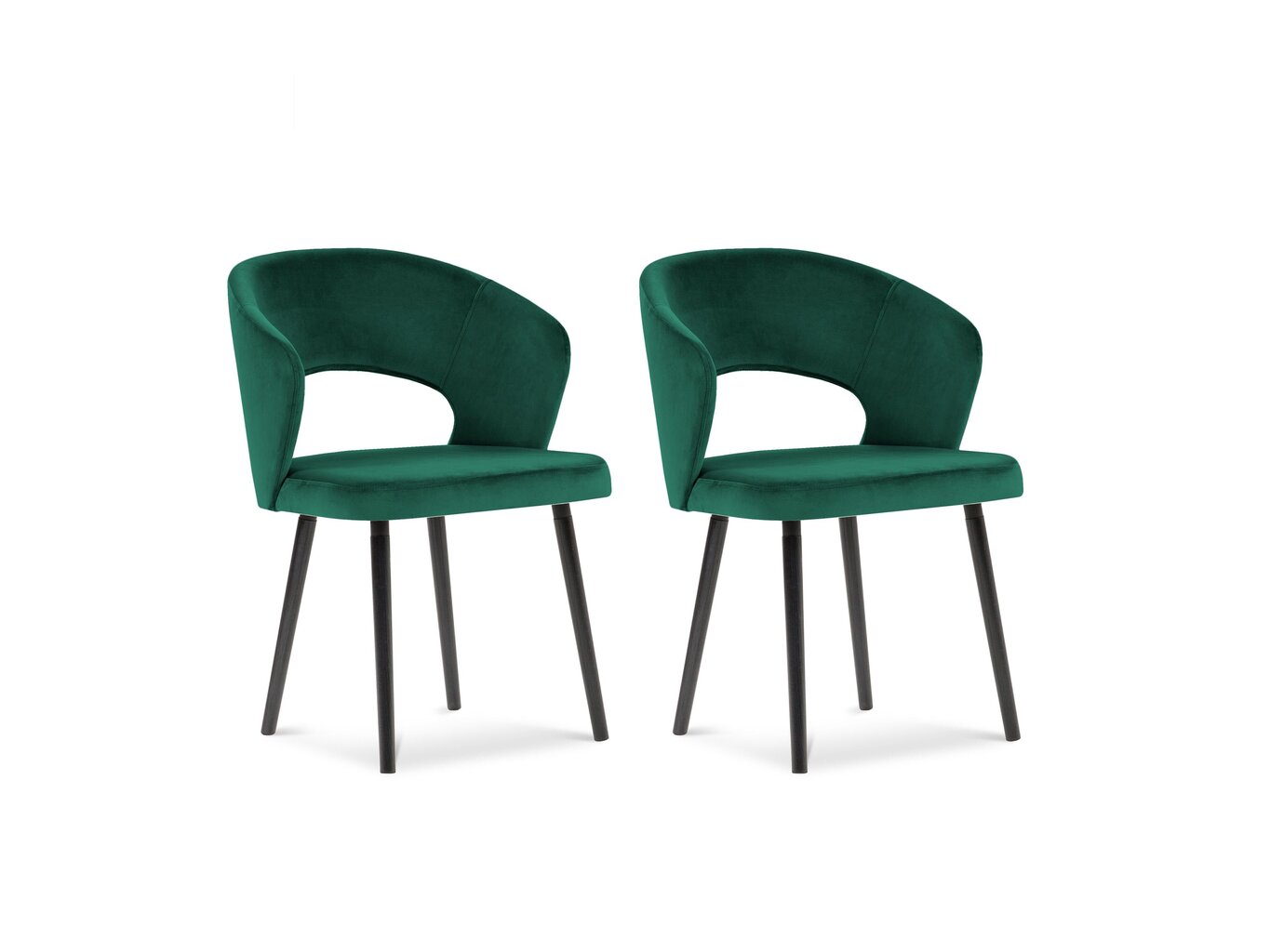 2 tooli komplekt Windsor and Co Elpis, tumeroheline hind ja info | Söögilaua toolid, köögitoolid | kaup24.ee