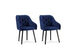 Комплект из 2-х стульев Milo Casa Luisa, темно - синий