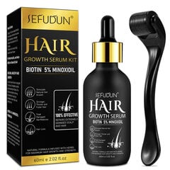 SEFUDUN Minoxidil juuste kasvu essents Niisutab peanahka ja ennetab juuste väljalangemist mikrone Rolleriga цена и информация | Средства для интимной гигиены | kaup24.ee