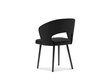 2 tooli komplekt Windsor and Co Elpis, must hind ja info | Söögilaua toolid, köögitoolid | kaup24.ee