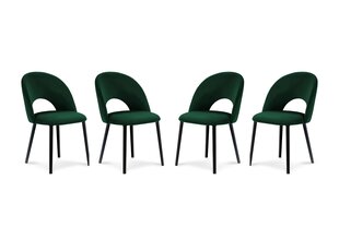 Комплект из 4-х стульев Milo Casa Lucia, темно - зеленый цена и информация | Стулья для кухни и столовой | kaup24.ee