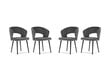4-tooli komplekt Windsor and Co Elpis, tumehall цена и информация | Söögitoolid, baaritoolid | kaup24.ee