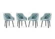 4-tooli komplekt Milo Casa Luisa, helesinine hind ja info | Söögilaua toolid, köögitoolid | kaup24.ee