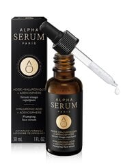 ALPHA SERUM PARIS - HYALURONIC ACID+ADENOSPHERE Plumping näoseerum hüaluroonhappega, 30 ml hind ja info | Näoõlid, seerumid | kaup24.ee