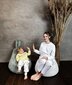 Kott-tool Qubo™ Baby Rabbit, gobelään, oranž hind ja info | Lastetoa kott-toolid, tugitoolid ja tumbad | kaup24.ee