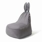 Kott-tool Qubo™ Baby Rabbit Aqua, samet, hall hind ja info | Lastetoa kott-toolid, tugitoolid ja tumbad | kaup24.ee