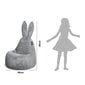 Kott-tool Qubo™ Baby Rabbit, gobelään, heleroheline hind ja info | Lastetoa kott-toolid, tugitoolid ja tumbad | kaup24.ee