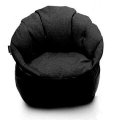 Кресло-мешок Qubo™ Shell, гобелен, черное цена и информация | Кресла-мешки и пуфы | kaup24.ee