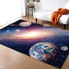 (5-40 x 120 cm 16 x 47 tolli) 3D päikesesüsteemi lastetoa vaip Space Planet vaip poisile Magamistoa libisemisvastane matt Vannituba Kodusisustus Mängi roomav põrandamatt цена и информация | Ковры | kaup24.ee