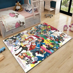 (Stiil N-50x80cm (20x31tol))Jaapani anime Pikachu suure pindalaga vaip 3D vaip Kodu elutuppa lastele Magamistoa Diivan Uksematt Dekoratsioon Laste jalamatid hind ja info | Vaibad | kaup24.ee