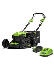 Iseliikuv muruniiduk Greenworks gd40lm46spk4 hind ja info | Muruniidukid | kaup24.ee