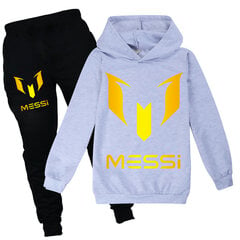 Футбольный костюм Messi Casual Hoodie And Jogger Pants, спортивный костюм для мальчиков и девочек, подходит для детей от 5 до 13 лет цена и информация | Мужское термобелье | kaup24.ee