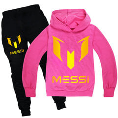 Футбольный костюм Messi Casual Hoodie And Jogger Pants, спортивный костюм для мальчиков и девочек, подходит для детей от 5 до 13 лет цена и информация | Мужское термобелье | kaup24.ee