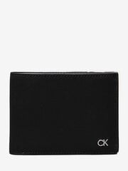 CALVIN KLEIN - Мужской кошелек, METAL CK TRIFOLD 10CC W/COIN K50K512291BEH цена и информация | Мужские кошельки | kaup24.ee