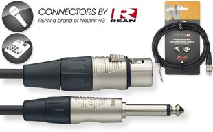 Stagg NMC1XPR, XLR/Aux 6.35 мм, 1 м цена и информация | Кабели и провода | kaup24.ee