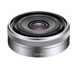 Sony E 16mm F2.8 (Silver) | (SEL16F28) цена и информация | Объективы | kaup24.ee