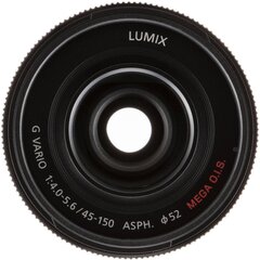 Panasonic LUMIX G Vario 45-150mm f/4-5.6 Asph. Mega O.I.S. (H-FS45150-K) Black hind ja info | Objektiivid | kaup24.ee