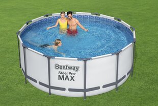 Каркасный бассейн с фильтром Bestway Steel Pro Max, 366x122 см, синий цена и информация | Бассейны | kaup24.ee