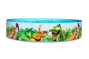 Бассейн для детей Bestway Dinosaur Fill 'N Fun, 183x38 cm, 946 л, белый / разноцветный цена и информация | Бассейны | kaup24.ee